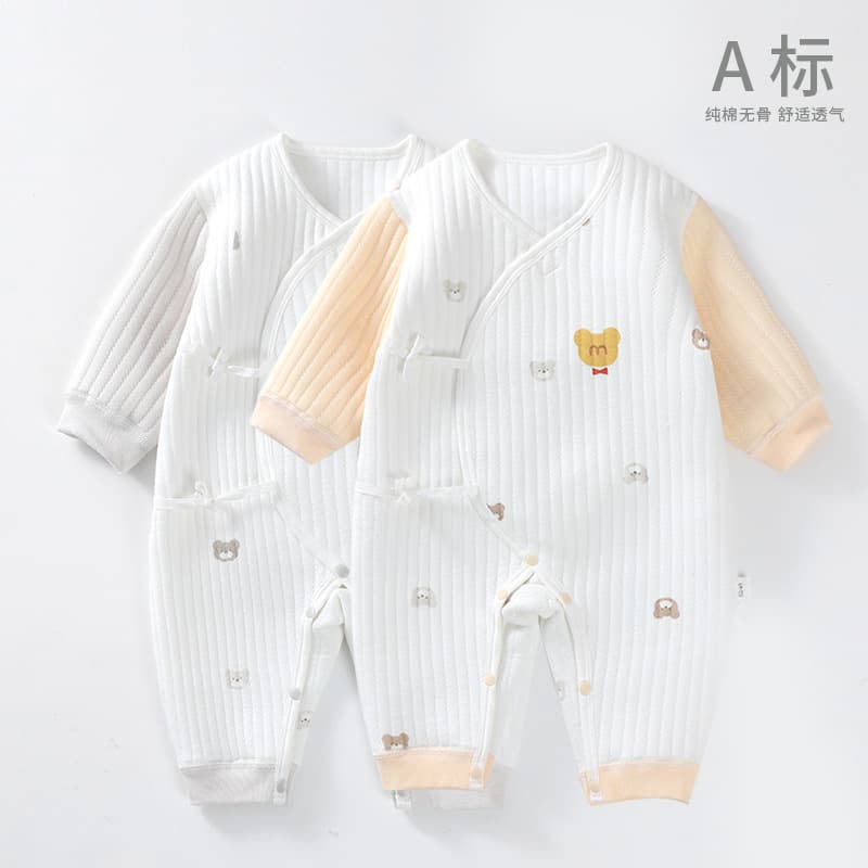 Newborn Thermal Romper Autumn/Winter A-Class Cute Cotton-Padded Baby Onesie Pure Cotton Crawling Suit