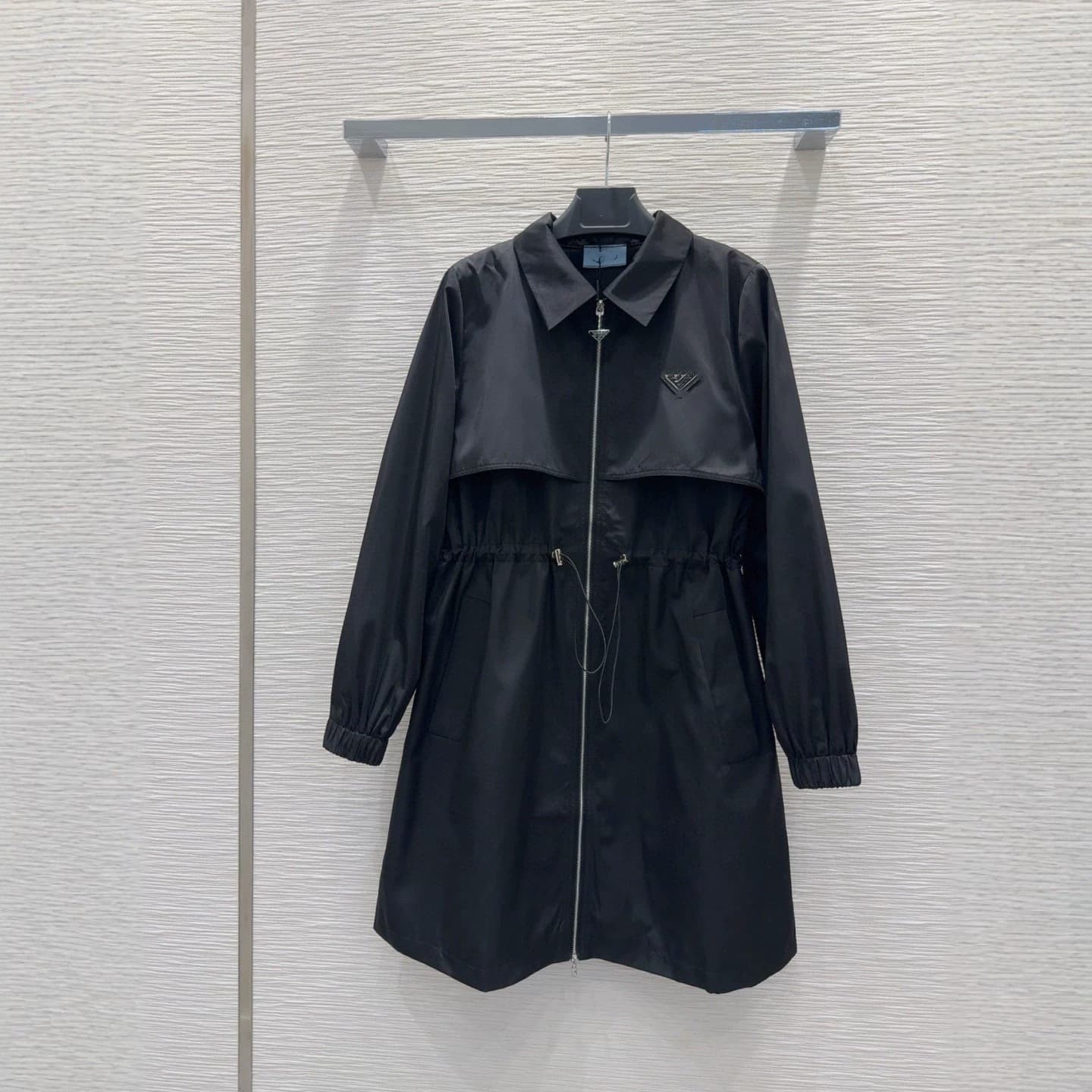 Correct Version In Stock P Home 25SS Triangular Long Waist-Nipped Hiking Jacket Coat Women's Windbreaker Coat