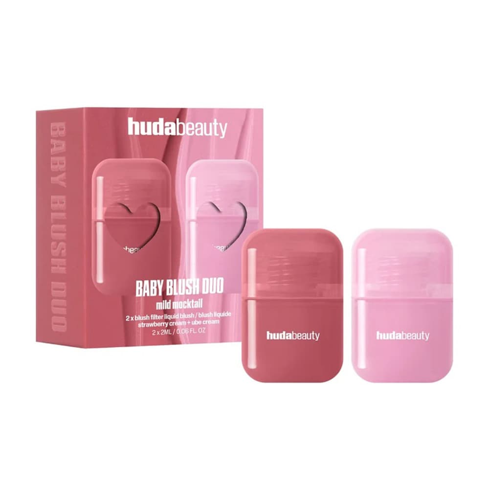 HUDA BEAUTY BABY BLUSH DUO KIT, Huda Beauty Mini Liquid Blush Duo Set