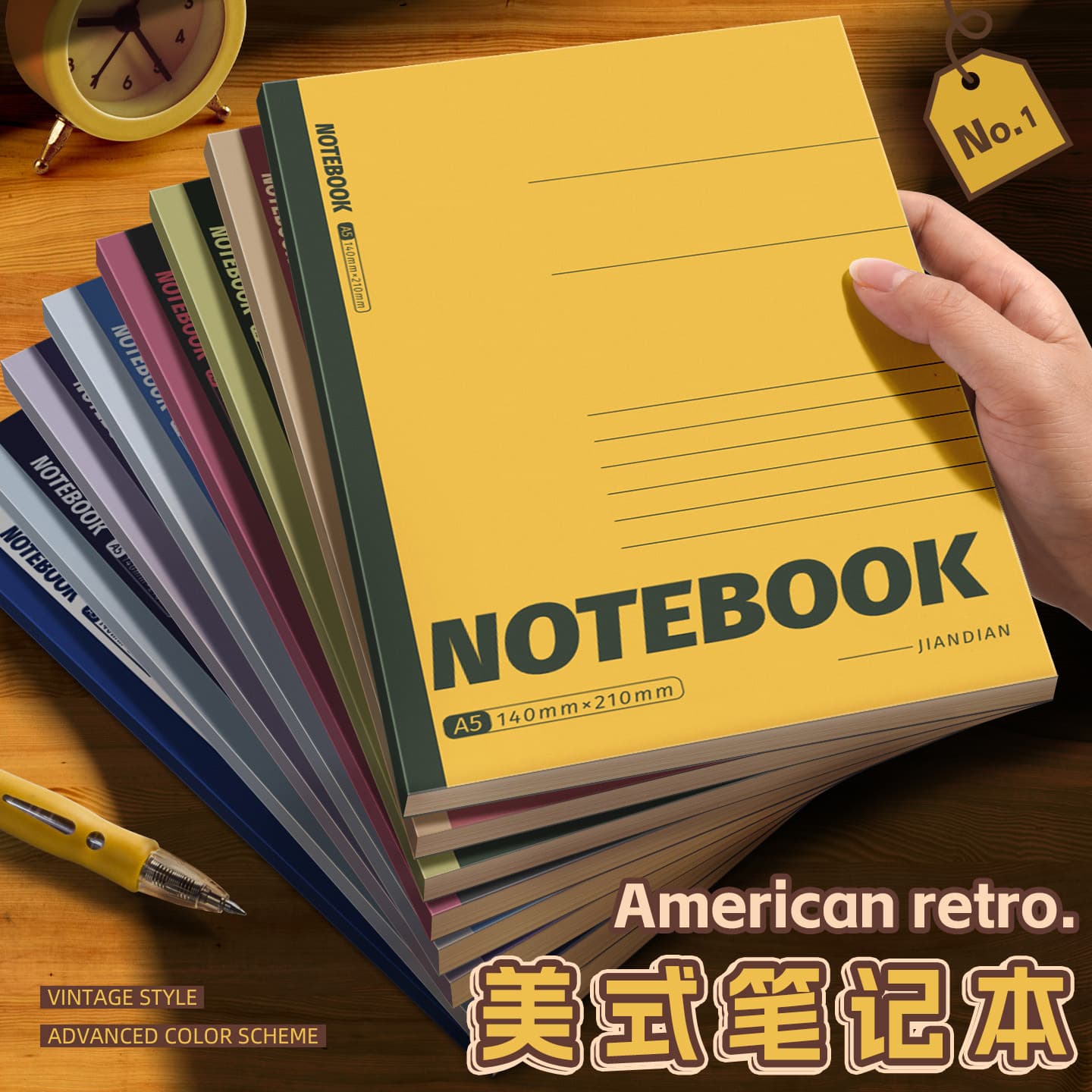 A5 Notebook B5 Thickened Lined Notebook Minimalist Office Notebook Softcover Exercise Book for Students