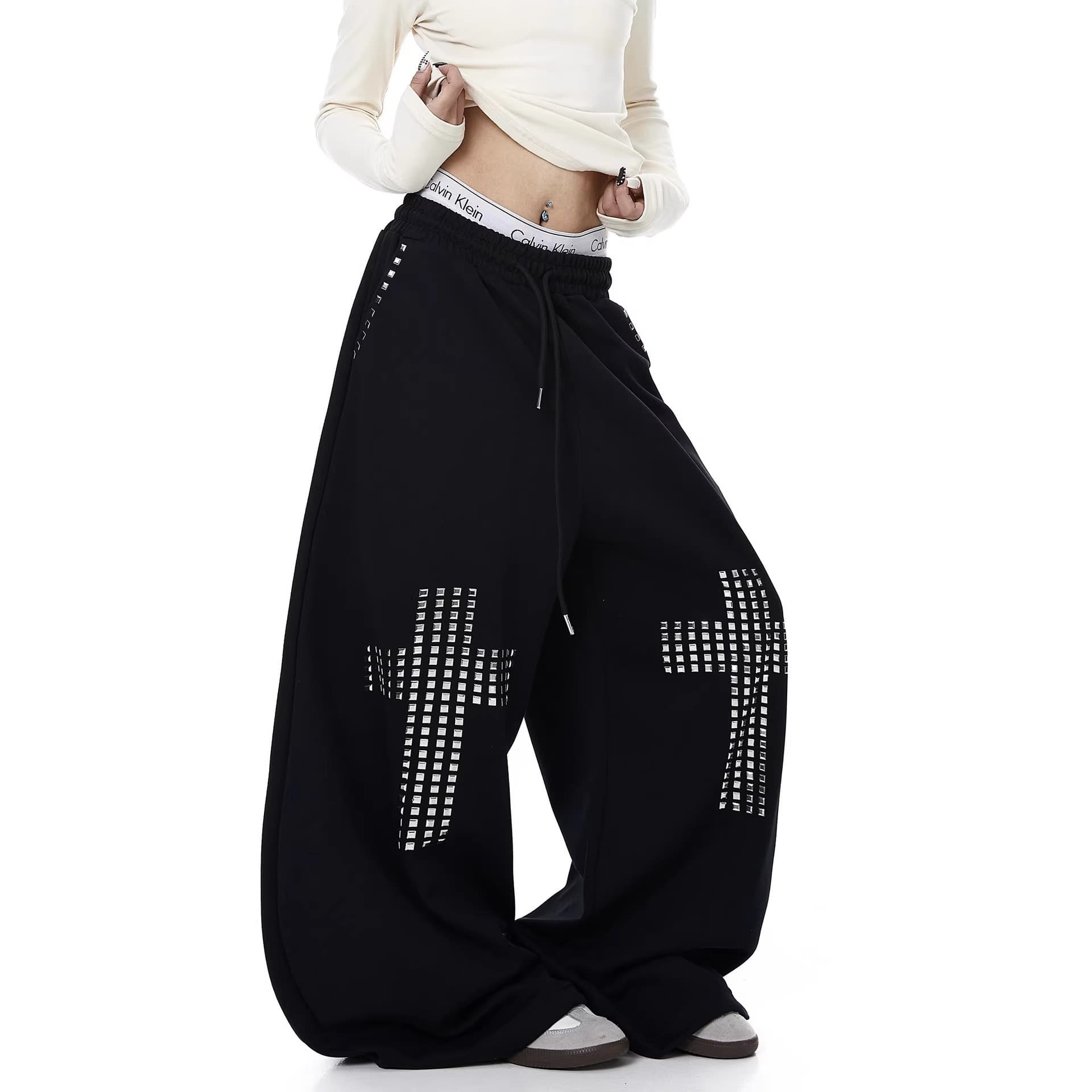 2026 New Versatile Casual Pants Men Loose Straight-Leg Casual Pants 2026 Trendy Men's Jogger Pants Women's Casual Pants