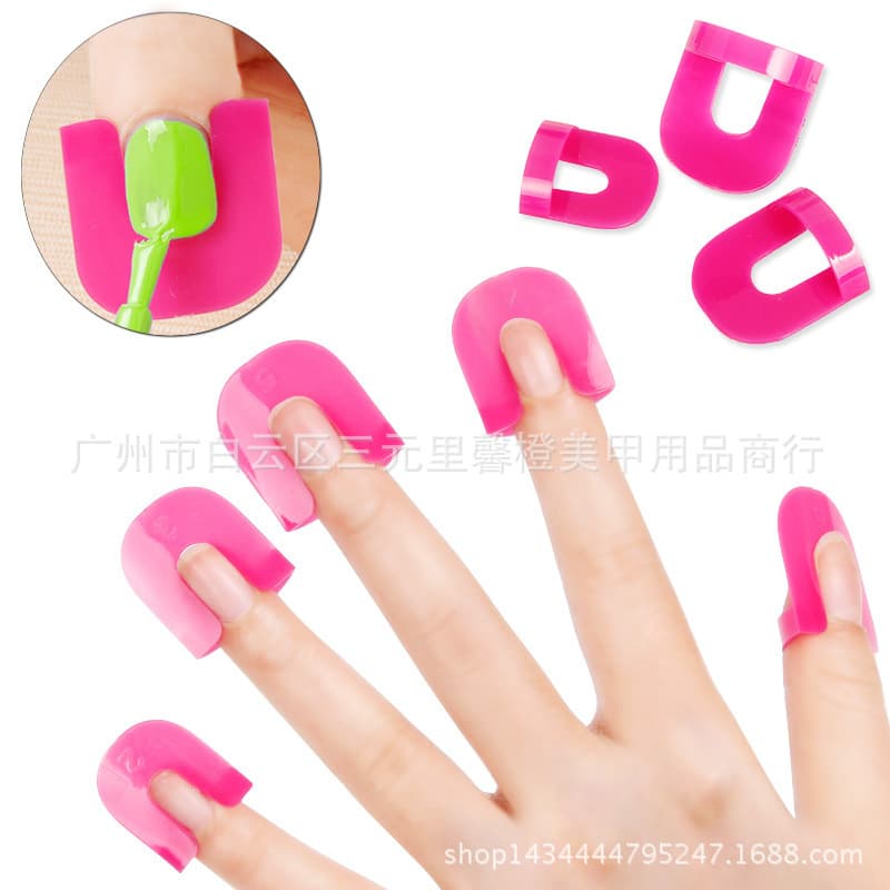 Manicure Tools Nail Polish Glue Model Clip Nail Edge Gradient Printing French Nail Polish Glue Anti-Spill Glue Tool