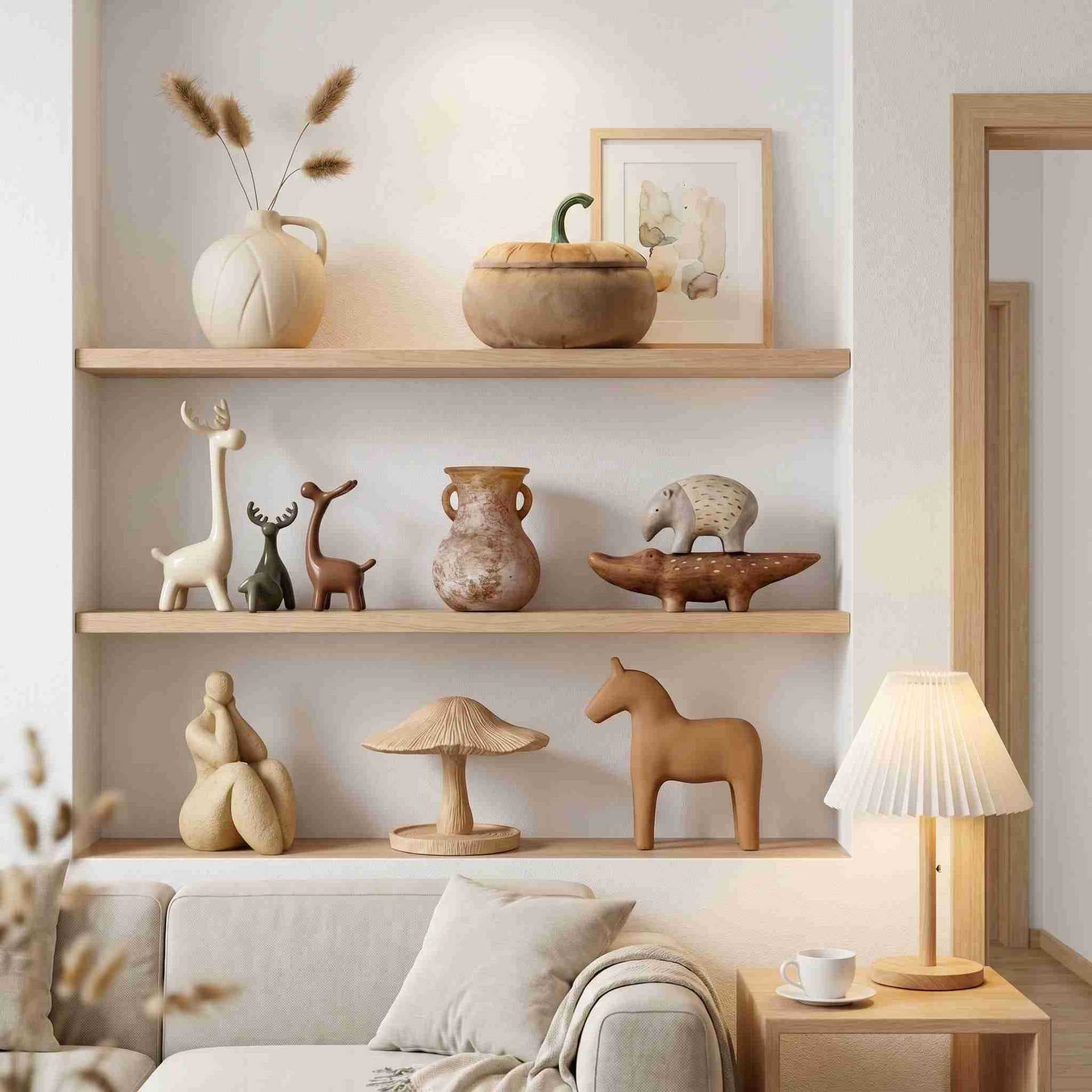 Nordic wall-mounted partition rack ornaments living room entrance TV cabinet wine cabinet wall decoration rack soft decoration high-end