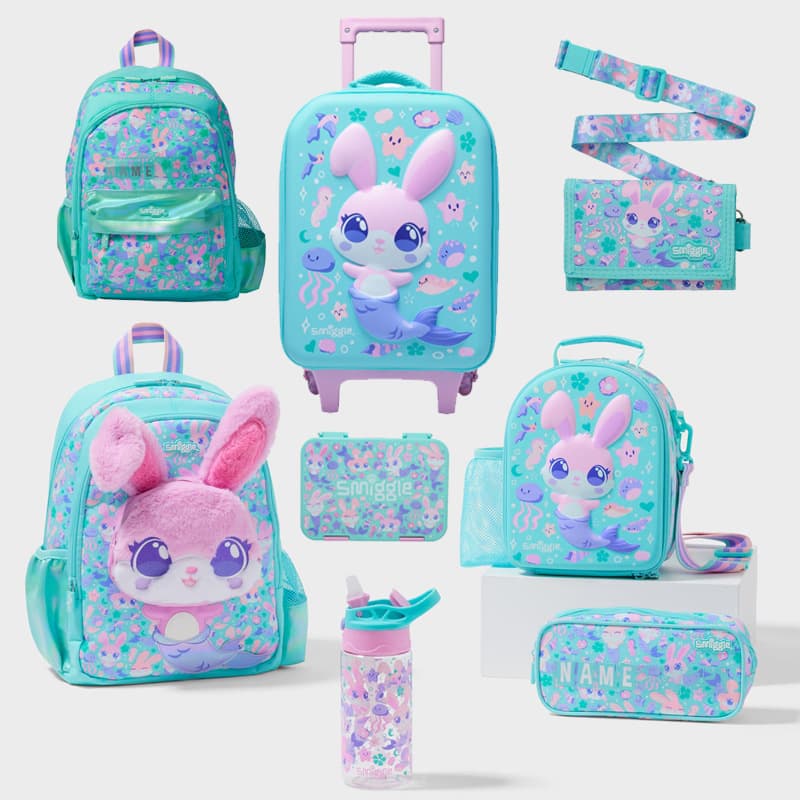 Australian smiggle primary school student cartoon schoolbag shoulder bag burden-reducing backpack medium kindergarten backpack casual bag