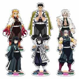 Seamless laminated carved inner printed acrylic stand 23 sets of Demon Slayer Japanese anime peripheral millet store wholesale