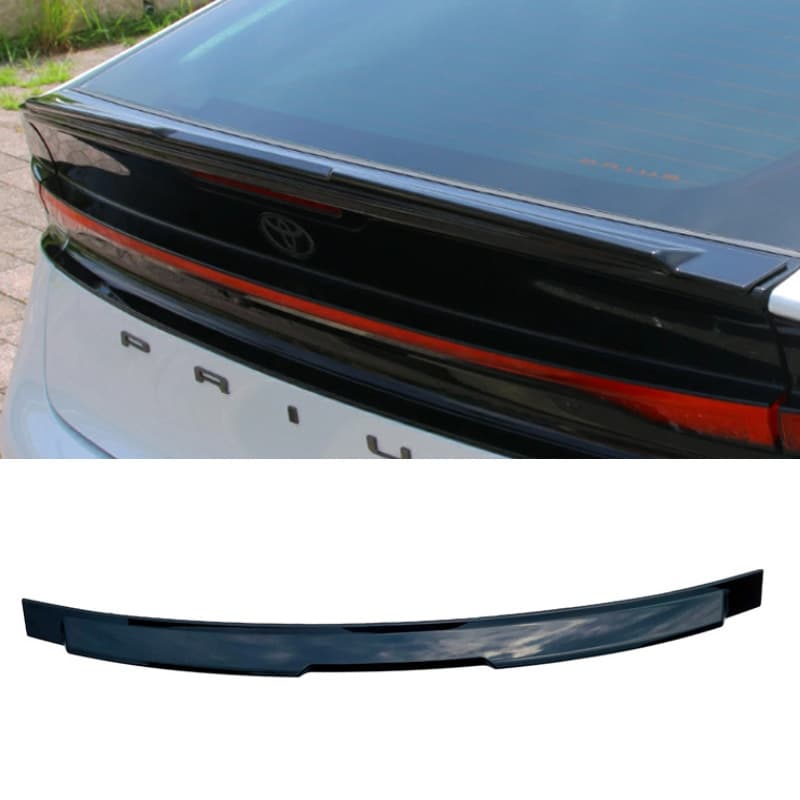 Specially used for Toyota 2023 Prius rear wing trim Prius XW60 fixed wing abs piano black/carbon fiber pattern