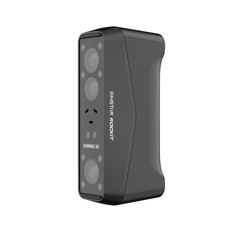 EINSTAR Rockit wireless dual-light source handheld 3D scanner with blue laser and infrared VCSEL light source.