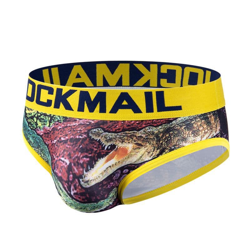 Low Waist Men's Briefs Triangle Panties Breathable Antibacterial Shaping Abdomen Control Nylon Fabric Jockmail JM325 Underwear