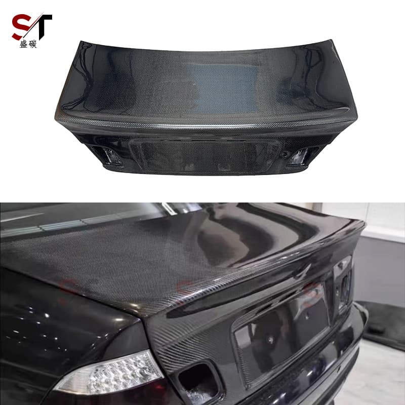 Carbon fiber trunk lid for BMW E46 OEM style, modified trunk lid exterior accessory