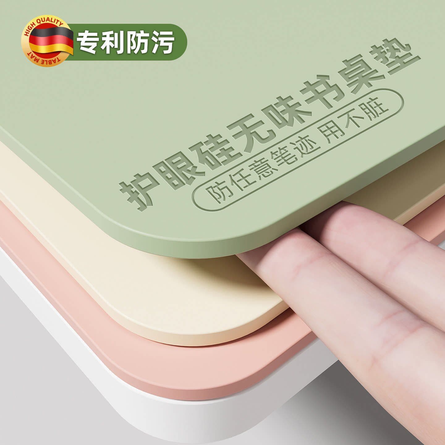 Silicone Desk Mat for Writing, Eye-Care Student Table Cover, Children's Study Desk Pad, Office Computer Desktop Mat