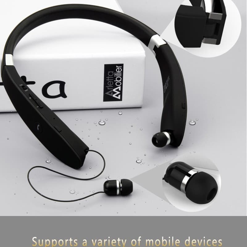 Sx-991 Stereo Bluetooth Headset 5.0 Foldable Universal Sports Music Neckband Wireless Earphone L28 Digital Computer Accessories
