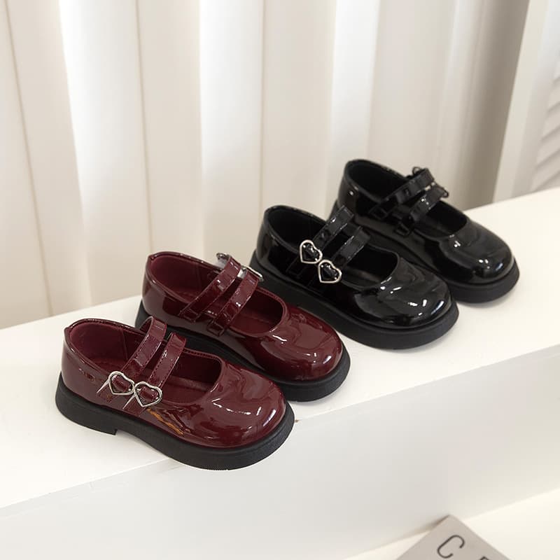 Girls' leather shoes, new spring and autumn style, little girl loafers, soft-soled shoes, medium and large children's hosting and performance shoes, children's flat shoes