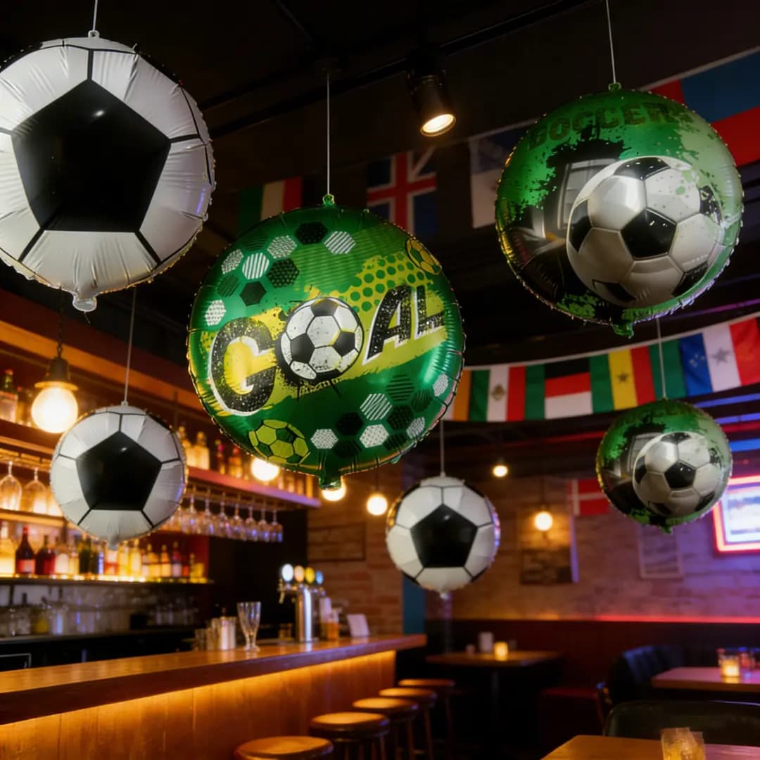 World Cup Soccer Latex Balloons Decoration for Bar KTV Children's Sports Theme Boy Birthday Party Setup