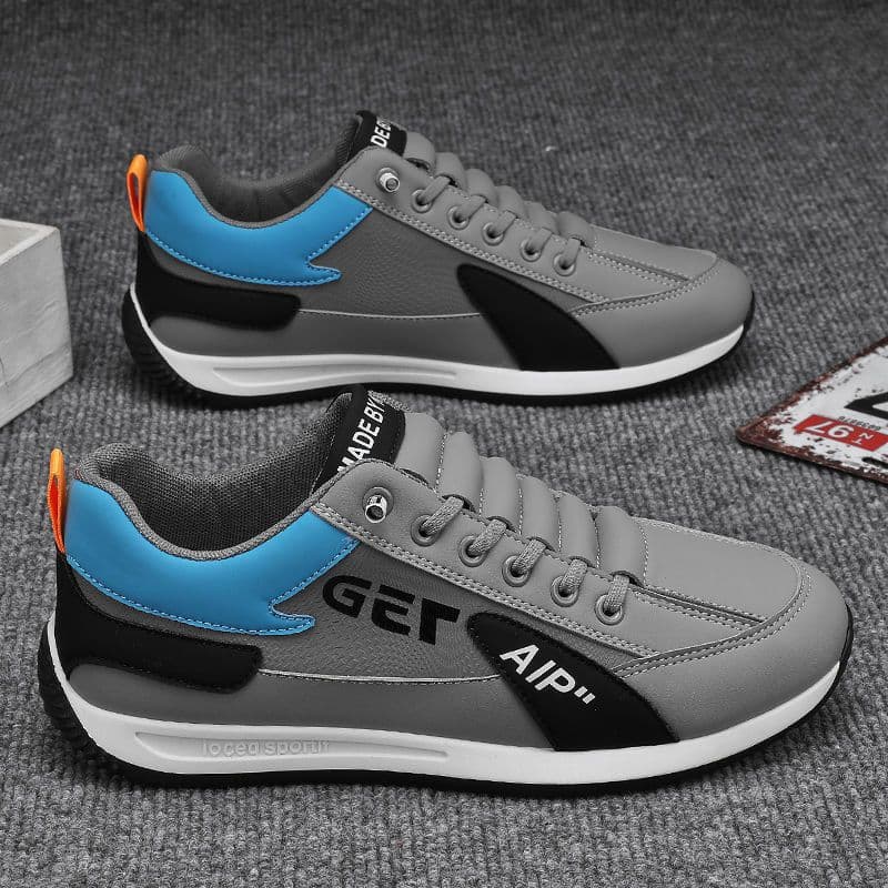 Spring and Autumn Men's Shoes Forrest Gump Sports Shoes Men's Light Breathable Running Shoes Casual PU Sports Shoes Trendy Shoes for Men