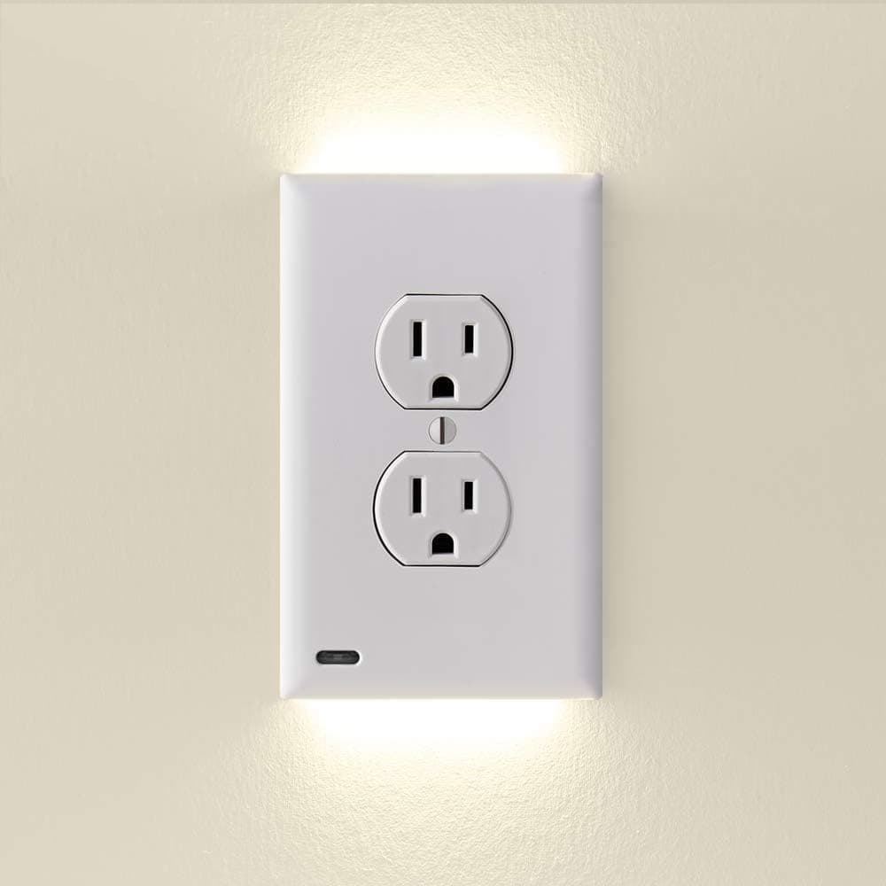Cross-border new LED socket panel night light new TV product Night Angel night light sensor light