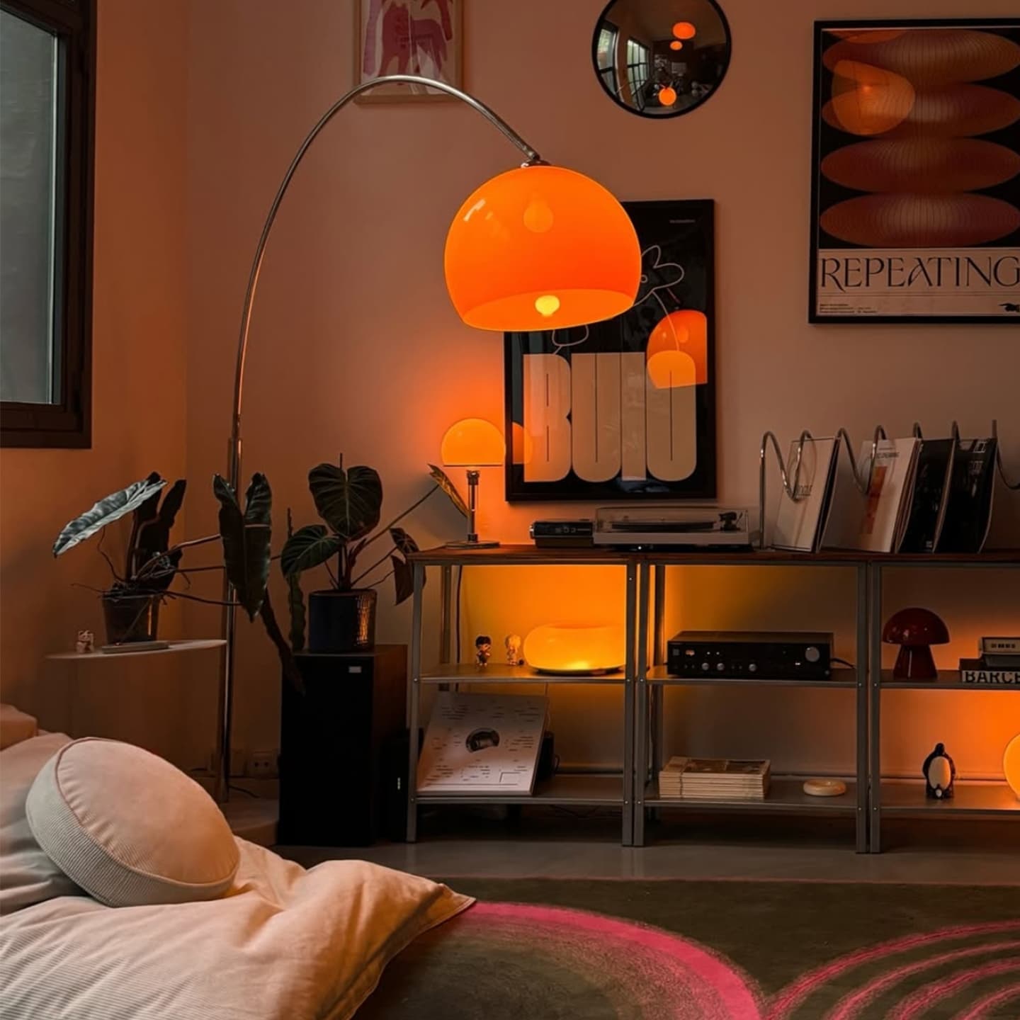 Vintage Floor Lamp Standing Bauhaus Living Room Sofa Side Internet Celebrity Guesthouse High-End Atmosphere Arc Floor Lamp