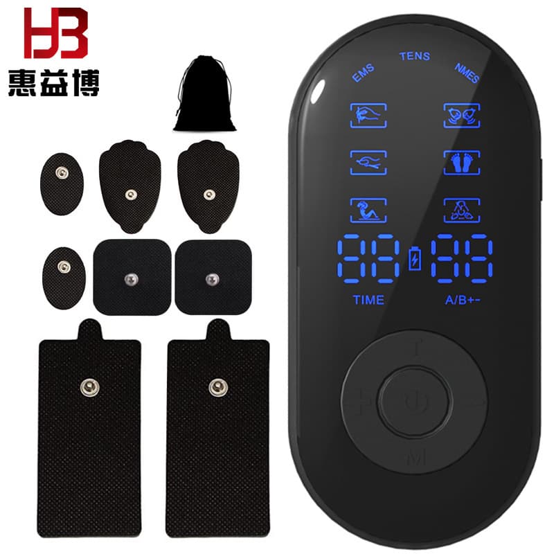 New household electric EMS massager small handheld electronic pulse physiotherapy instrument electrotherapy instrument tens massage patch