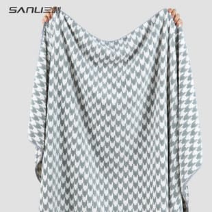 Sanli Towel Coral Fleece Bath Towel Stronger Water Absorption Than Pure Cotton Towel Large Bath Towel Adult Bath Towel Houndstooth Bath Towel