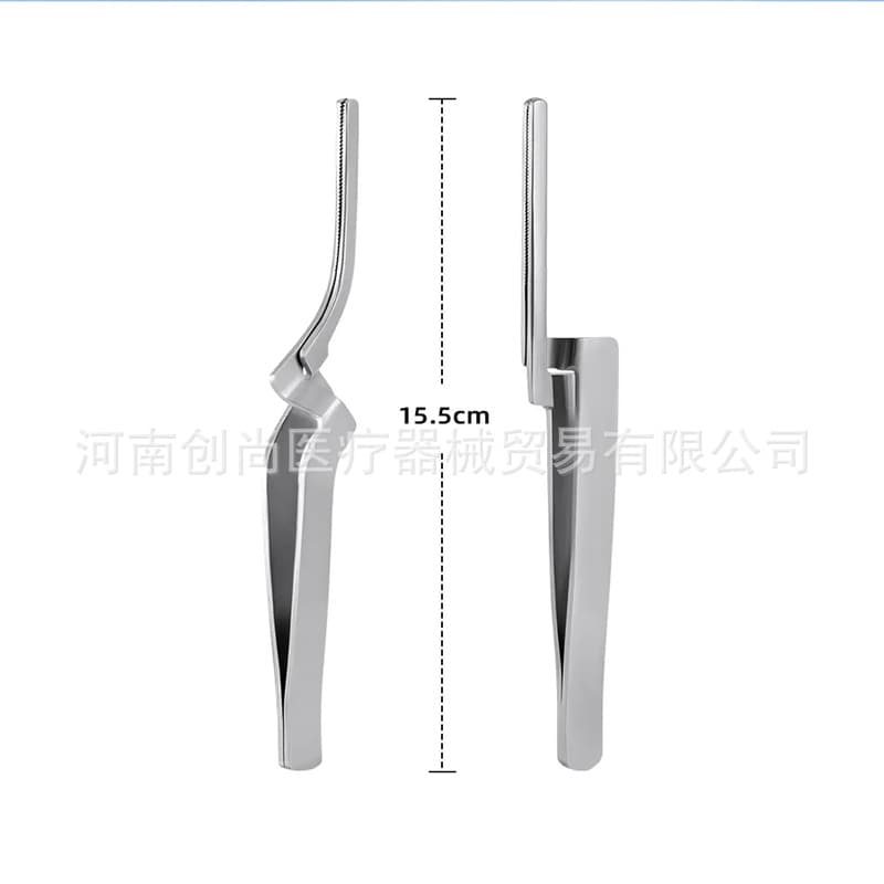 Dental Stainless Steel Articulating Paper Forceps Holding Tweezers Clamp Straight Curved Dental Oral Tool