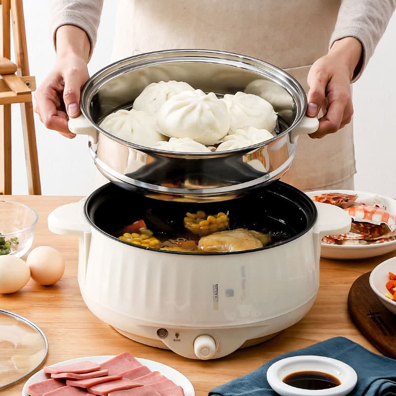 Electric Cooking Pot, Household Electric Steaming and Boiling Pot, Electric Hot Pot, Multifunctional Rice Cooker, Electric Cooker, Electric Frying Pan, Small Household Pot