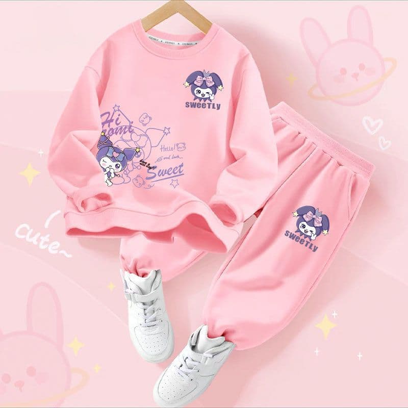 Girls Casual Fashionable Spring Autumn Hoodie and Pants Set 2025 New Middle and Older Kids Girls Trendy Versatile Two-Piece Set