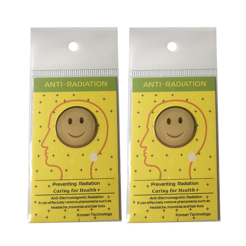 Export Best-Selling EMR Shield 24K Smiley Face 5G Anti-Radiation Phone Sticker Home Appliance Radiation Protection