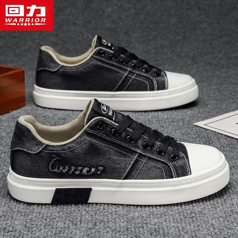Warrior Canvas Shoes Men's 2026 New Summer Breathable Casual Classic White Shoes Men's Skate Shoes