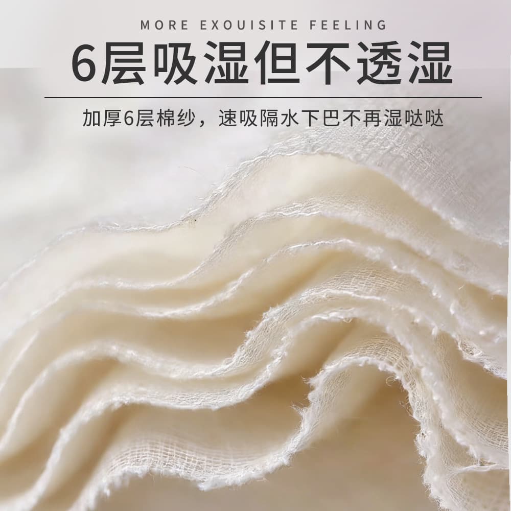 Smock-Style Baby Bib, Pure Cotton Gauze Waterproof Drool Bib, Anti-Spit-Up Pad, Feeding Bib for Spring and Autumn