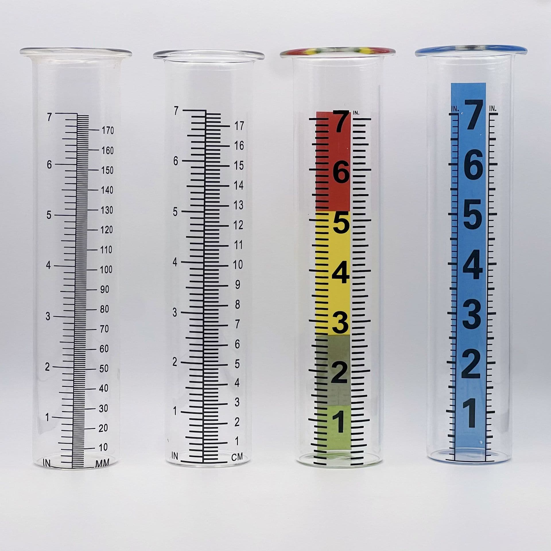 Amazon Hot-Selling Rain Gauge, Outdoor Rain Measurement Glass Transparent Test Tube, Frost-Resistant and Crack-Proof Rainwater Collector