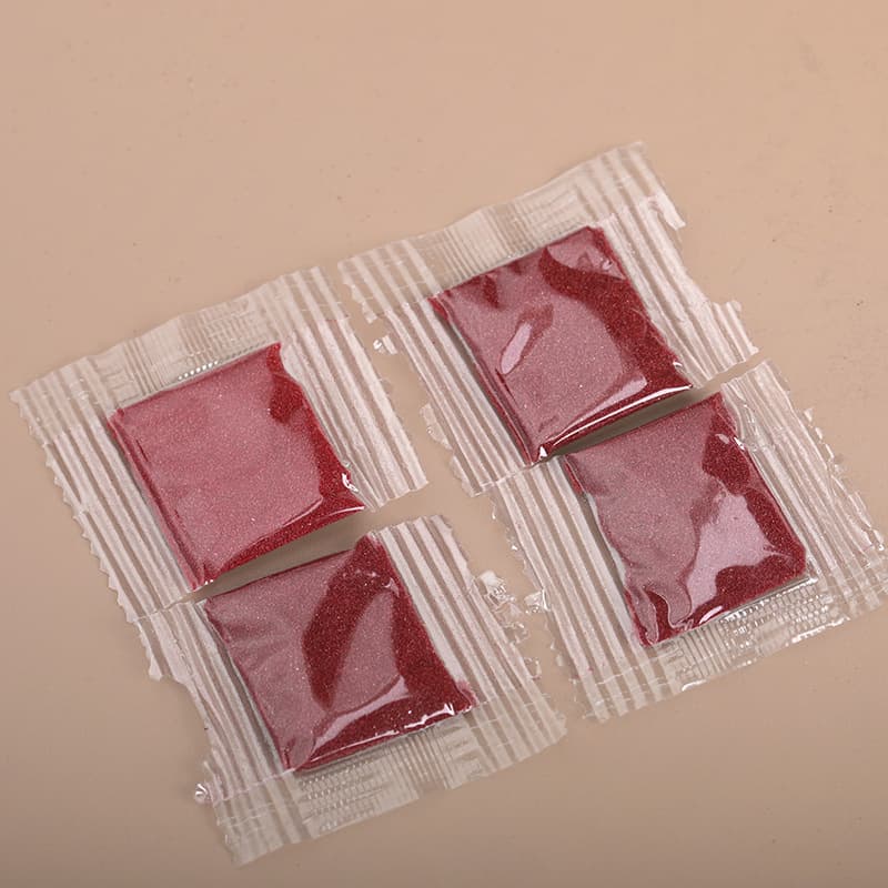Imitation cinnabar powder, purple-gold sand, fine powder in bags, can be used to make hollow copper gourd keychains, accessories, pendants, and red sand.