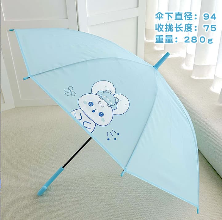 Safe Kids Umbrella for Girls and Boys, Primary School Students, Kindergarten Children, Curved Hook Long Handle Umbrella, Dual-Use for Rain and Sun
