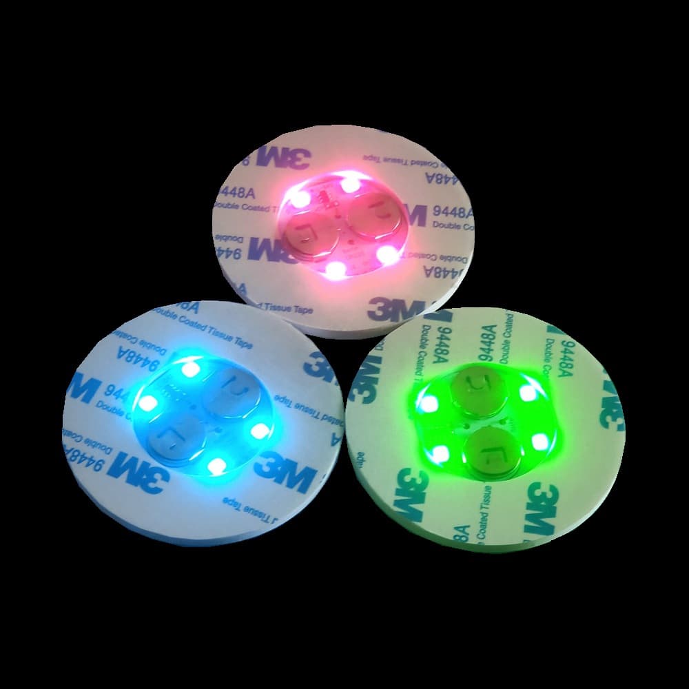 Light-up coasters, milk tea electronic Kongming lantern light-up coasters, colorful flashing floating ball stickers, betta fish bottle stickers, coasters.