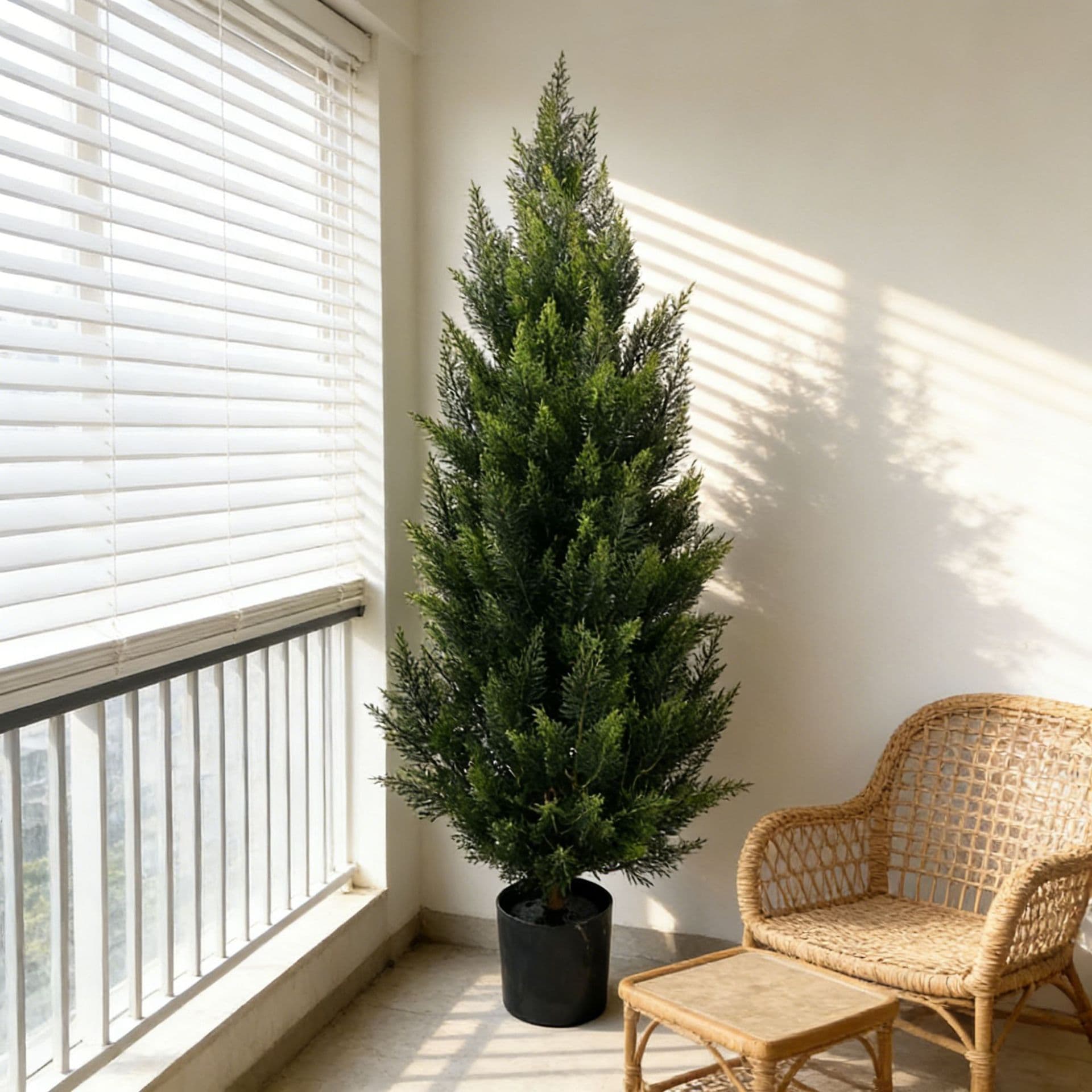 Cross-border removable simulated pine and cypress tree potted indoor hotel decoration floor-standing ornaments simulated tree Christmas tree ornaments