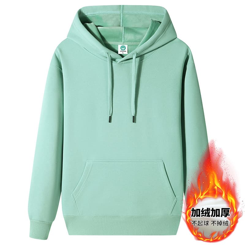 Heavyweight Cotton Hoodie for Men, Fall/Winter New Arrival, Fleece-Lined Thick Student Hoodie, Warm Casual Couple Streetwear