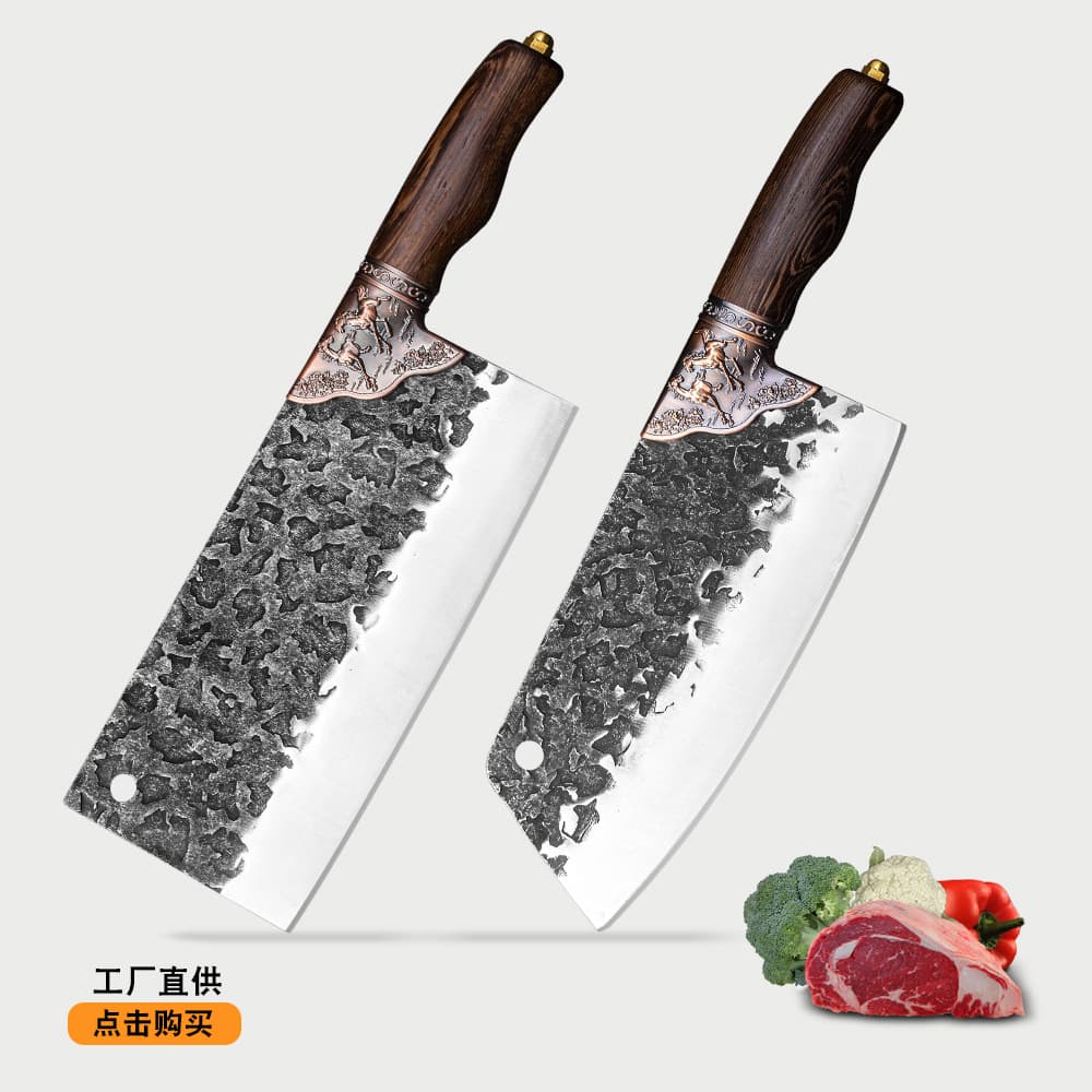 Sharp Kitchen Knife for Cutting Vegetables and Meat Dual Purpose Blade Traditional Craftsmanship Stainless Steel Home Use