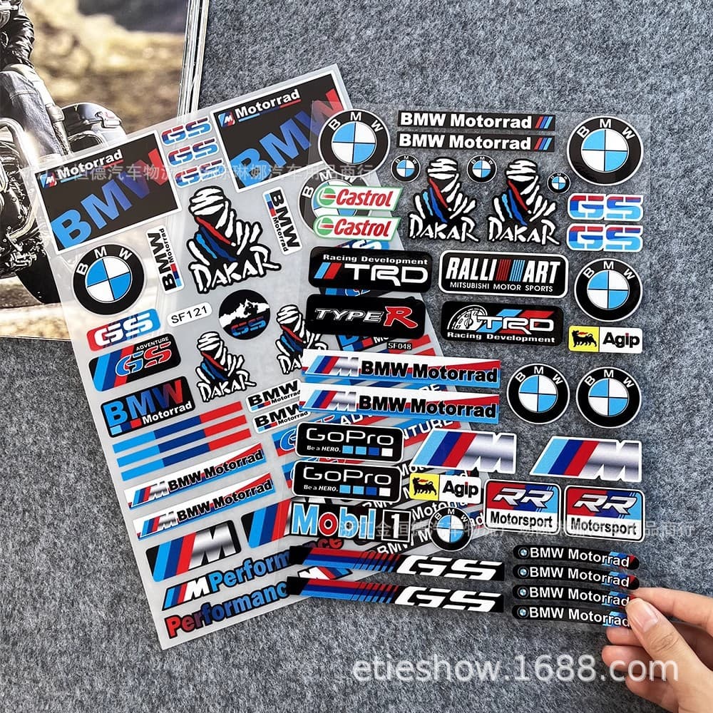 Creative Personality Motorcycle Stickers Electric Car Decoration Stickers Painted Cartoon Helmet Stickers Bicycle Decals