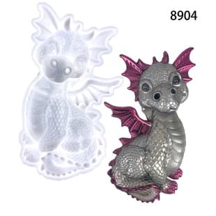 Little Flying Dragon Pendant Resin Mold DIY Living Room Wall Decoration Semi-3D Flying Dragon Wall Hanging Silicone Mold