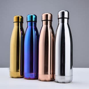 2024 New Cola Bottle Double-Layer Cross-Border Hot Selling 304 Stainless Steel Water Bottle, Outdoor Sports Water Bottle, Vacuum Flask
