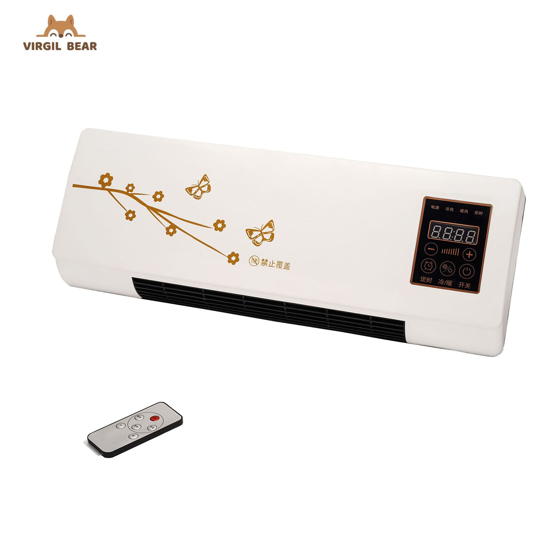 Vigebear Remote Control Adjustable Indoor Wall-Mounted Air Cooler with Heating and Cooling Function, Portable Mini Air Conditioner