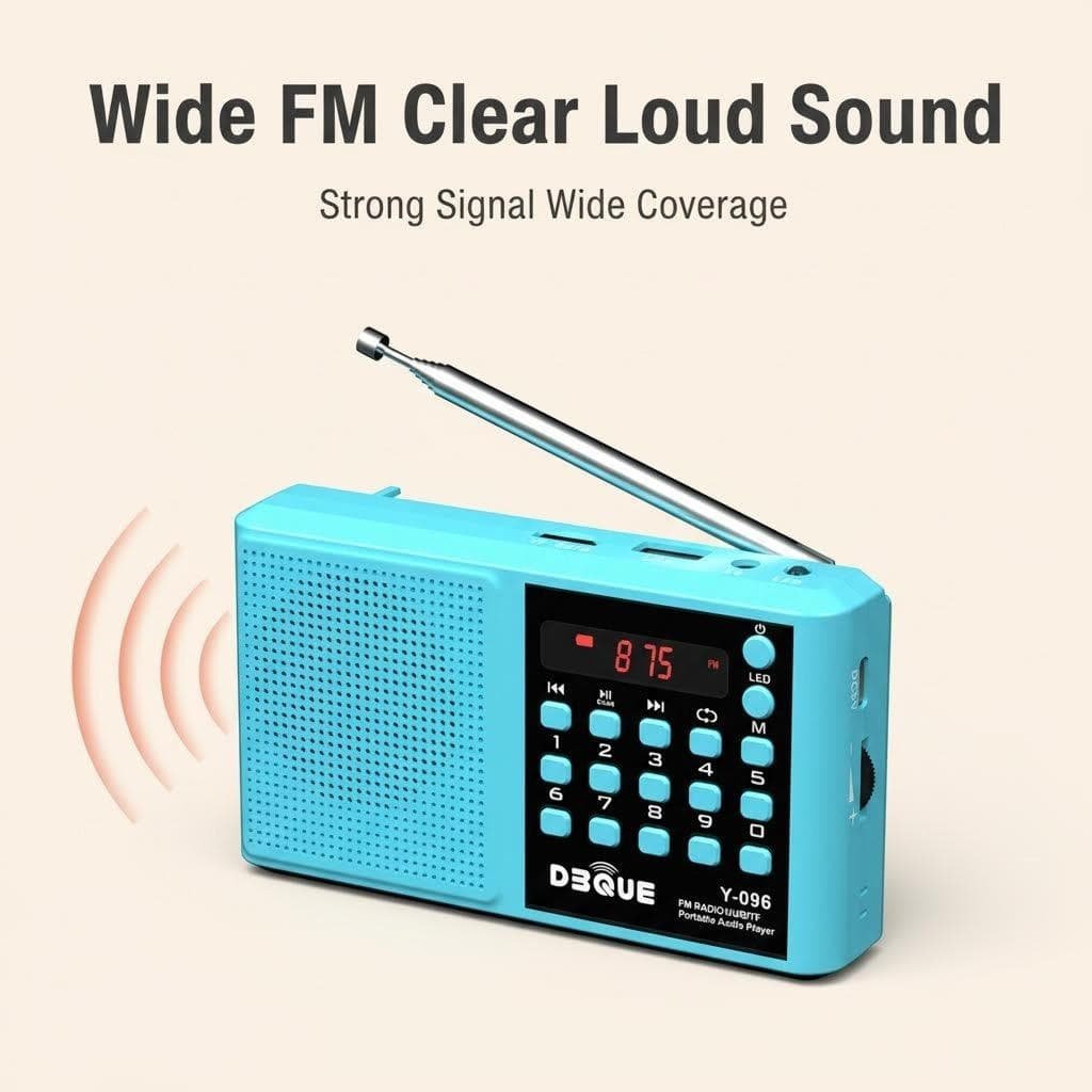 In-Stock 096 Elderly Radio Portable Card-Insertable Stereo Outdoor Player Multifunctional High-Volume Fm Radio