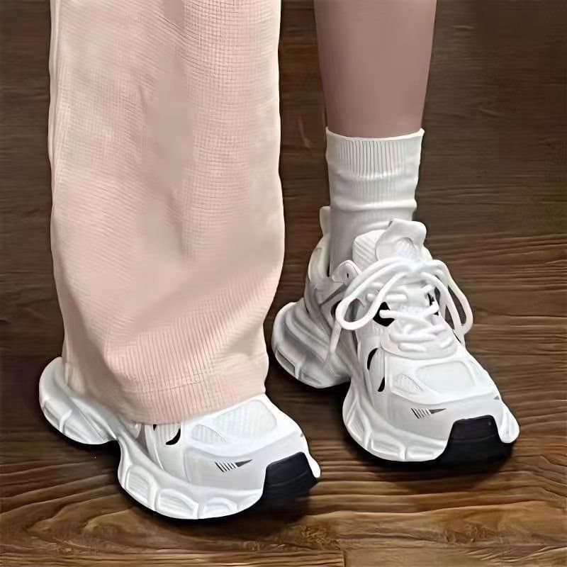 Zhao Lusi's Trending Dad Sneakers for Women 2026 New Mesh Student Versatile Breathable Casual Athletic Shoes