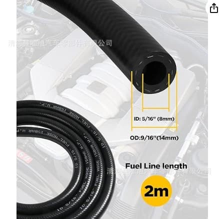 General Motors Fuel Pipe Set 2m with 8*14 Oil-Resistant Clamp Wire Pipe Clamp + Filter Combination