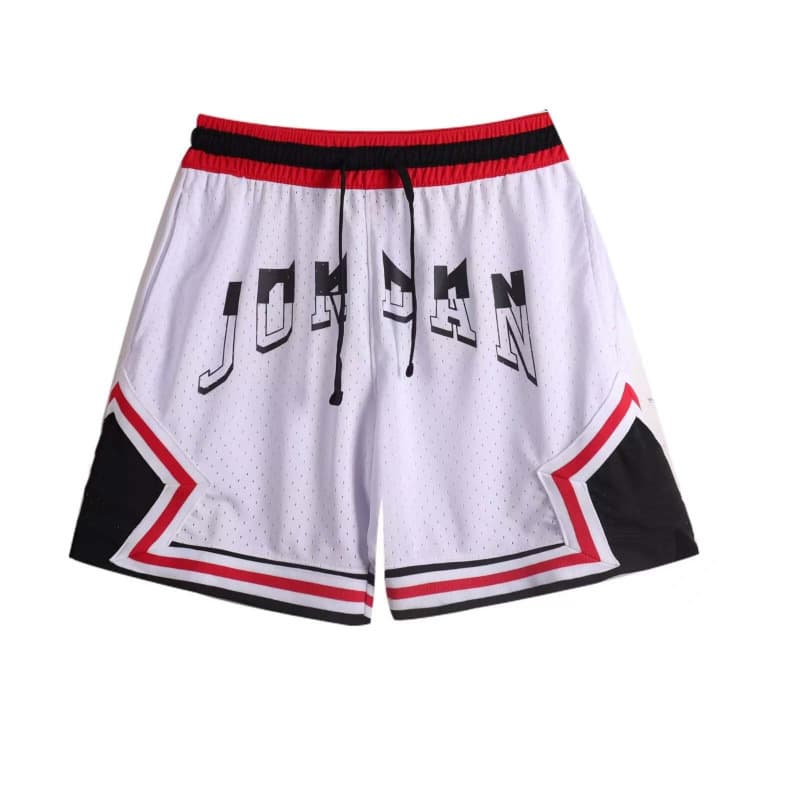 New American-style shorts with digital print, casual and breathable basketball sports pants, comfortable running training loose mesh fabric