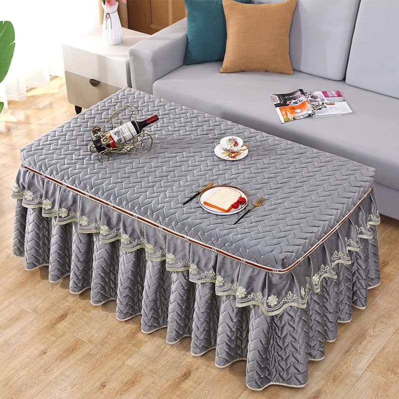 Dutch Velvet Embroidered Heater Cover Thickened Electric Stove Cover Rectangular Heating Table Cover Set Electric Heater Table Cover Tablecloth
