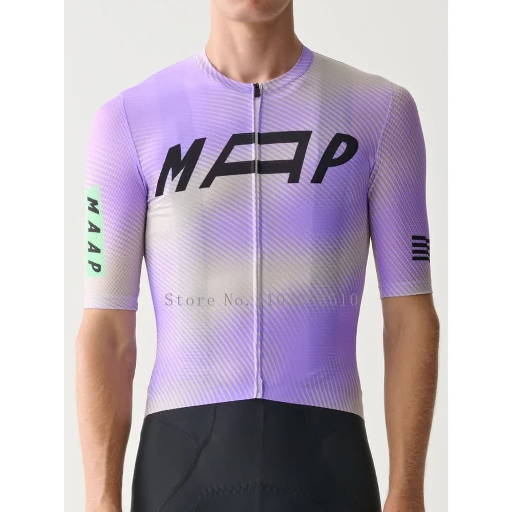 maap cycling jersey men's short sleeve professional mtb road cycling clothing breathable cycling shirt