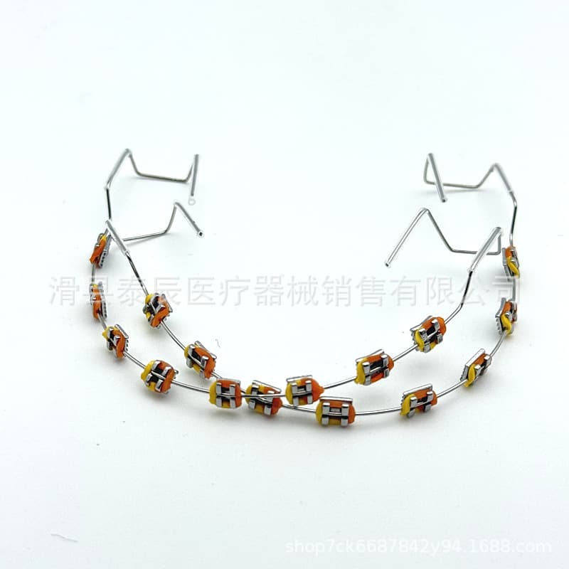 Dental Oral Brace Decoration Two-Color Braces Brackets Colorful Fashion Braces Factory Direct