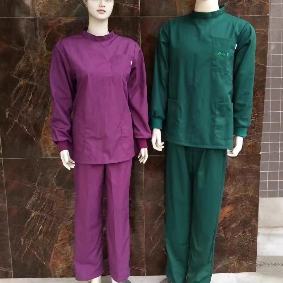 Source factory direct supply of cotton (C) hand washing clothes, polyester cotton (TC) medical isolation gowns for men and women