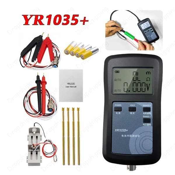18650 Lithium Battery Internal Resistance Tester 100V Lithium Tester Four-Wire YR1035+ NiMH Lead Acid Button Cell
