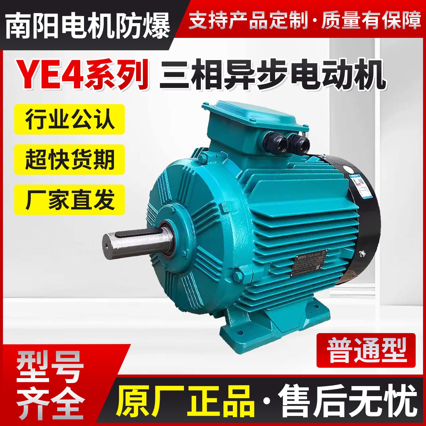 Nanyang Motor Explosion-Proof YE4 Series Low-Voltage Standard Motor, National Standard Energy-Efficient Three-Phase Asynchronous Motor
