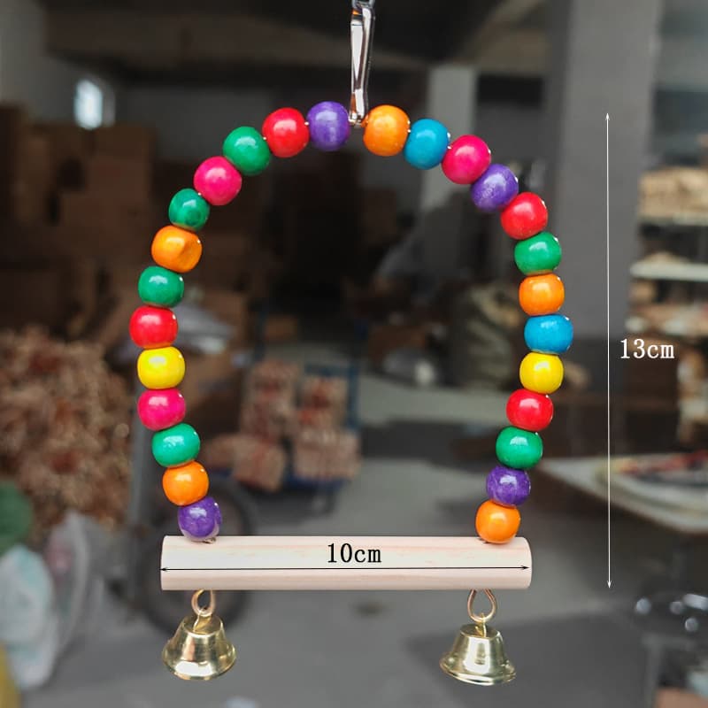 Parrot Swing, Climbing Toy, Ladder, Budgie, Peach-Faced Lovebird, Cockatiel, Toy Suspension Bridge, Chewing Toy